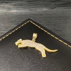 14k gouden hanger panter model