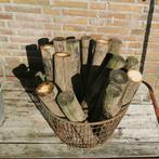 Zinken brandhout / aardappelen draadmand / korf., Huis en Inrichting, Ophalen, Overige materialen, Gebruikt, Mand