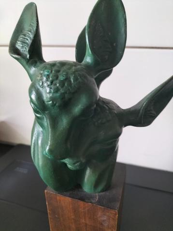 Brons art deco herten beschikbaar voor biedingen