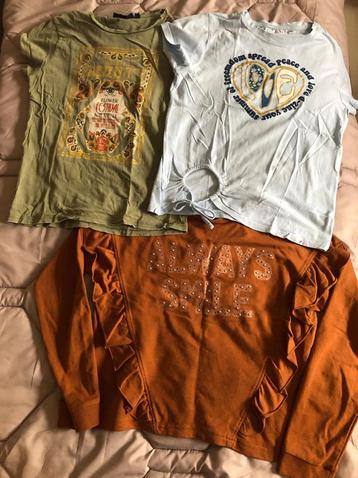 Leuke bruine trui  tekst I will always love you en 2 shirts beschikbaar voor biedingen