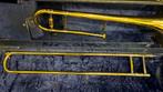 Trombone 4b goudkleurig als boekethouder, Muziek en Instrumenten, Ophalen of Verzenden, Gebruikt, Tenor