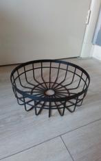 Mooie Metalen Fruitschaal (Zwart) 11cm/31cm, Ophalen of Verzenden, Nieuw