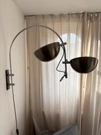 Vintage Booglamp RVS Jaren 70 - Mid Century Retro, Huis en Inrichting, Lampen | Wandlampen, Ophalen, Gebruikt, Metaal