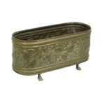 Franse Antieke Koperen Bloembak Jardinière 19de Eeuw, Tuin, Gebruikt, Minder dan 30 cm, Minder dan 60 cm