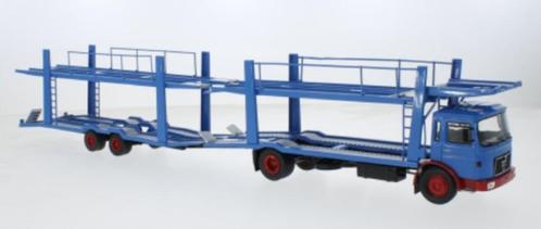 MAN Autotransporter 1970 Blauw 1:43 Ixo Models IXOTTRX034, Hobby en Vrije tijd, Modelauto's | 1:43, Nieuw, Auto, Overige merken