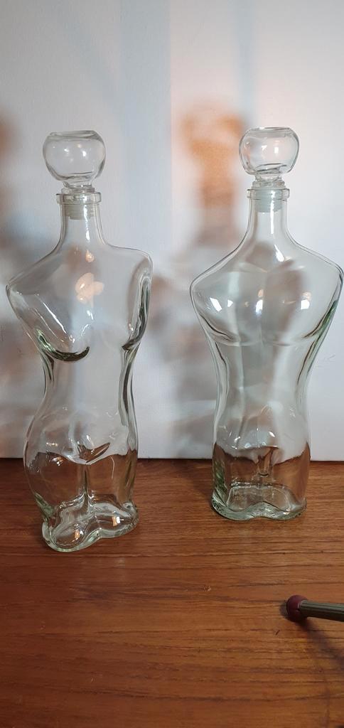 Depose glas man en vrouw., Antiek en Kunst, Antiek | Glas en Kristal, Ophalen of Verzenden