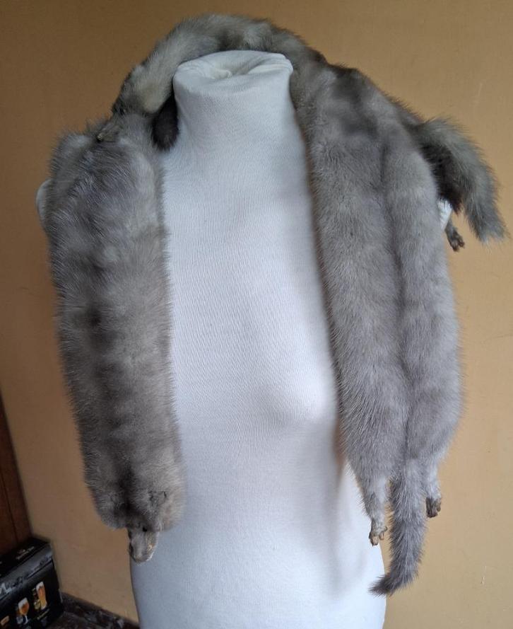 Vintage Nertsen Stola, Miller & Roads 1950,s  USA, Kleding | Dames, Jassen | Winter, Gedragen, Grijs, Ophalen of Verzenden