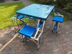 Inklapbare Camping Picknicktafel met Banken, Ophalen, Gebruikt, Vierkant, Aluminium