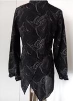 Vintage Blouse Zwart-Beige, Kleding | Dames, Ophalen of Verzenden, Zo goed als nieuw, Maat 36 (S), Daybreak