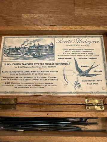 Vintage Tamponstaal Klokkenmakers Restant beschikbaar voor biedingen