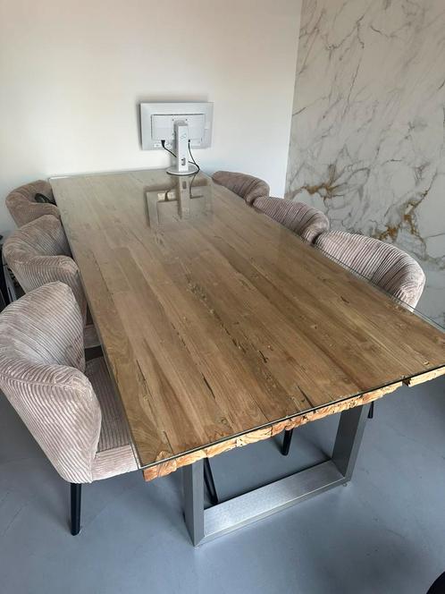 Goossens Eettafel 240 x 110 cm, Huis en Inrichting, Tafels | Eettafels, Zo goed als nieuw, 100 tot 150 cm, 200 cm of meer, Vijf personen of meer