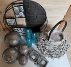 Woonaccessoires grijs en blauw, Ophalen, Zo goed als nieuw