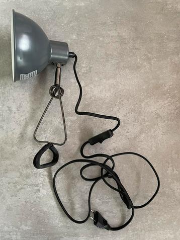 Leuke klemlamp/knijplamp grijs beschikbaar voor biedingen