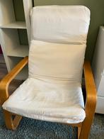 Fauteuil/stoel Ikea stof en hout, Huis en Inrichting, Fauteuils, Ophalen, Hout, Gebruikt, 75 tot 100 cm