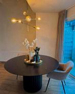 Ronde eettafel HK Living, Huis en Inrichting, Tafels | Eettafels, Ophalen of Verzenden, Zo goed als nieuw, Rond, 100 tot 150 cm