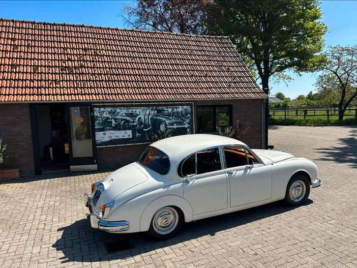 Jaguar MKII 3.8 ,1967, Auto's, Jaguar, Particulier, Overige modellen, Benzine, Sedan, Handgeschakeld, Wit, Overige kleuren, Leder