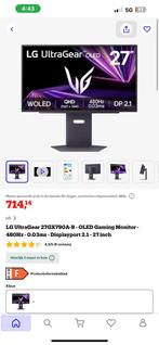 Lg 27gx790a-b gaming monitor nieuw, Gaming, IPS, Nieuw, Full HD