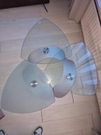 Moderne glazen salontafel, Ophalen, Gebruikt, 100 tot 150 cm, 50 tot 100 cm