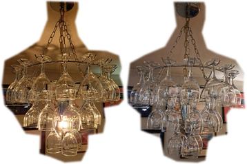 Leitmotiv Hanglamp, Kroonluchter, Wijnglazen, Eetkamerlamp beschikbaar voor biedingen
