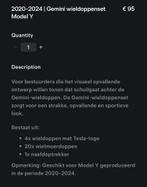 Tesla Model Y Gemini Wieldoppenset - Nieuw, Auto diversen, Wieldoppen, Verzenden, Nieuw