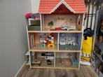 Leuk poppenhuis met meubels, Kinderen en Baby's, Speelgoed | Poppenhuizen, Ophalen, Gebruikt, Poppenhuis
