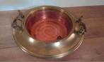 Koperen Kastanje pofpan (43cm doorsnede), in nette staat!, Antiek en Kunst, Antiek | Koper en Brons, Ophalen of Verzenden, Koper