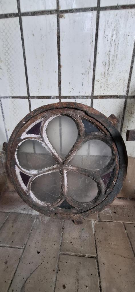 Gietijzeren ramen, in goede staat, Doe-het-zelf en Verbouw, Glas en Ramen, Gebruikt, Gevelraam of Ruit, Minder dan 80 cm, Minder dan 80 cm