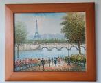 Prachtig schilderij in luxe lijst - gesigneerd - Parijs, Ophalen