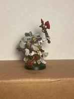 OOP Warhammer 40k metal Space Marine Captain with Power Axe, Warhammer 40000, Figuurtje(s), Geverfd, Gebruikt