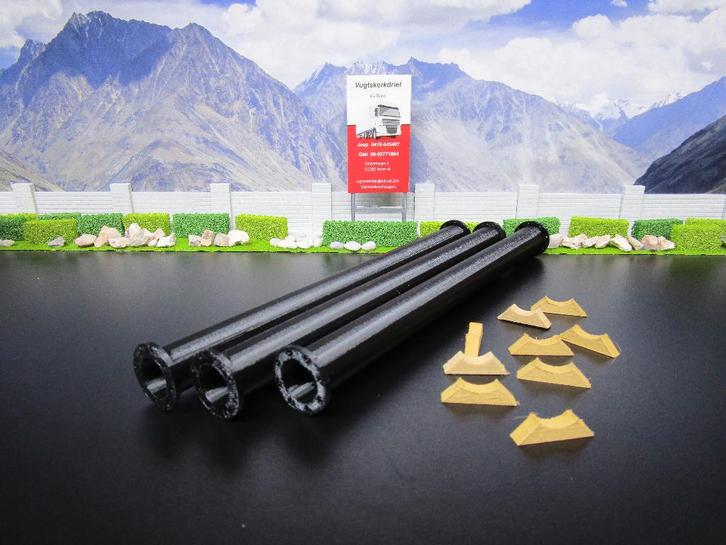 Lading Buizen 24 cm "Ex Wsi Oplegger , Zie Omschrijving", Hobby en Vrije tijd, Modelauto's | 1:50, Nieuw, Bus of Vrachtwagen, Wsi