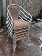 5 stuks rotan kunststof terrasstoel, Ophalen, Gebruikt, Kunststof