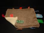 SNOOZEBABY  KNUFFELDOEK ZACHTE BADSTOF BRUIN MET BEIGE ONDER, Verzenden, Nieuw, Overige typen