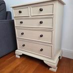 Antieke roomkleurige commode met 5 lades, Ophalen, Minder dan 50 cm, Gebruikt, Klassiek