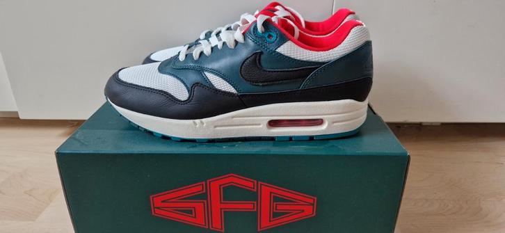 Nike Air Max 1 x LeBron MT 44- ZGAN!, Kleding | Heren, Schoenen, Zo goed als nieuw, Sneakers of Gympen, Overige kleuren, Ophalen of Verzenden