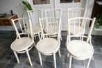 Thonet style – café stoelen – 6 stuks, Huis en Inrichting, Ophalen, Gebruikt, Wit, Thonet