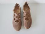 Durea MAAT 40.5 smalle voeten 7 E beige sandalen lage hakken, Durea, Schoenen met lage hakken, Verzenden, Beige