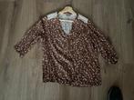 blous, Kleding | Dames, Blouses en Tunieken, Gedragen, Maat 38/40 (M), Ophalen of Verzenden, Bruin