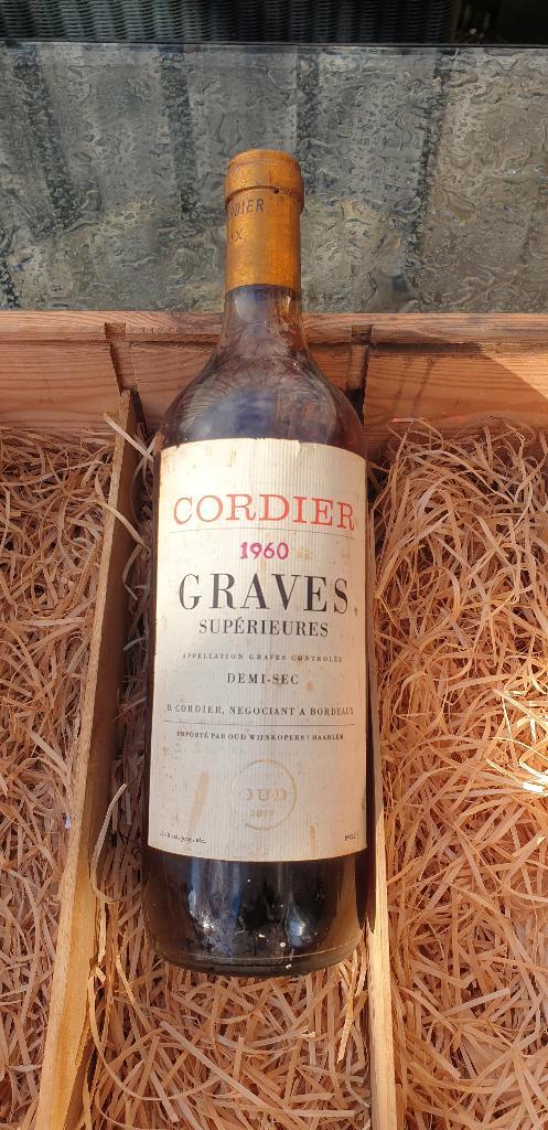 Cordier Graves Superieures 1960, Verzamelen, Wijnen, Nieuw, Rode wijn, Frankrijk, Vol, Ophalen of Verzenden