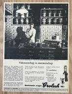 Paul Huf - Grolsch - Vakmanschap is meesterschap (65 stuks), Ophalen of Verzenden, Gebruikt, Reclamebord, Plaat of Schild, Grolsch