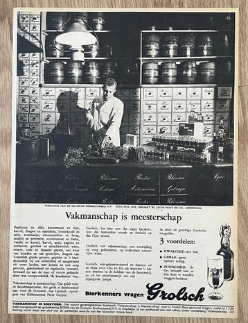 Paul Huf - Grolsch - Vakmanschap is meesterschap (65 stuks) beschikbaar voor biedingen