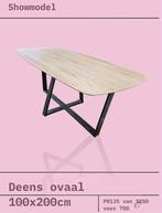 Deens ovaal eiken eettafel, 100 tot 150 cm, Eikenhout, Ophalen of Verzenden, Vijf personen of meer