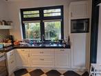 Witte Hoekkeuken met Zwart Blad, Huis en Inrichting, Ophalen, Gebruikt, Wit, Hoekkeuken