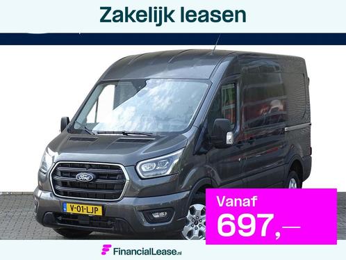 Ford Transit 350 L2H2 2.0 TDCI 165pk Limited Automaat Full O, Auto's, Bestelauto's, Bedrijf, Lease, Financial lease, 360° camera
