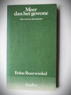 Meer dan het gewone~Over Jezus en zijn bergrede~Feitse Boerw, Gelezen, Christendom | Protestants, Ophalen of Verzenden, F.Boerwinkel