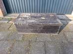 Leuke gebruikte rechthoekige oudere zwarte houten kist, Ophalen, Gebruikt, 50 tot 100 cm, Minder dan 50 cm