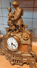 Antieke Bronzen klok gesigneerd, Ophalen of Verzenden