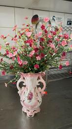 Mooi bloemen met vaas vintage kunst bloemen, Huis en Inrichting, Woonaccessoires | Kunstplanten en Kunstbloemen, Ophalen of Verzenden