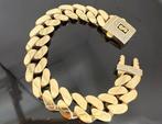 Prachtige 14 karaats gouden cuban armband, Sieraden, Tassen en Uiterlijk, Armbanden, Ophalen of Verzenden, Goud