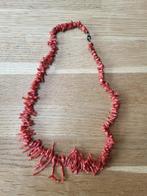 Antieke rode bloedkoraal ketting – onbewerkt en natuurlijk, Ophalen of Verzenden, Overige materialen, Ketting
