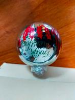 VINTAGE KERSTBAL KUNSTOF ZILVER 70 80 RETRO VROLIJK KERST, Verzamelen, Ophalen of Verzenden, Overige typen